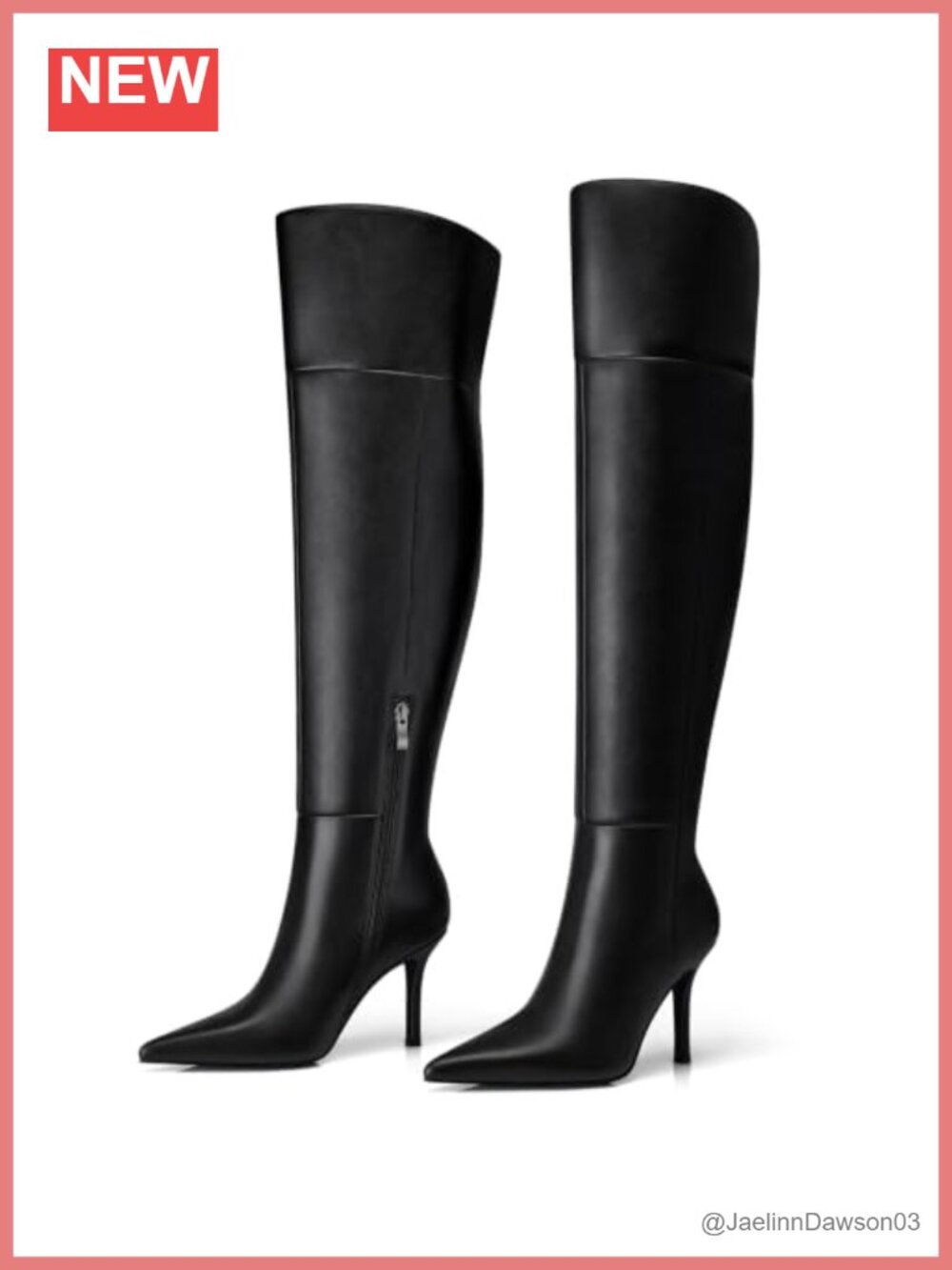 Women Over the Knee Boots Wide Calf Stretch Soft PU Memory Foam Comfort